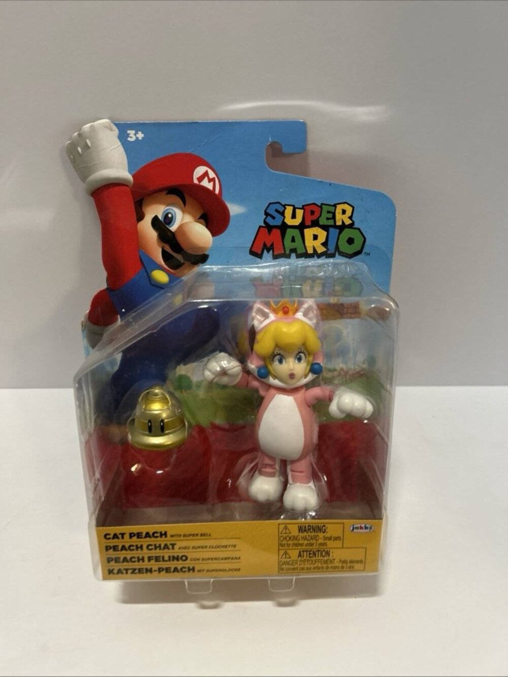 Jakks Pacific 4" CAT PEACH Super Mario World of Nintendo Princess Peach BNISP